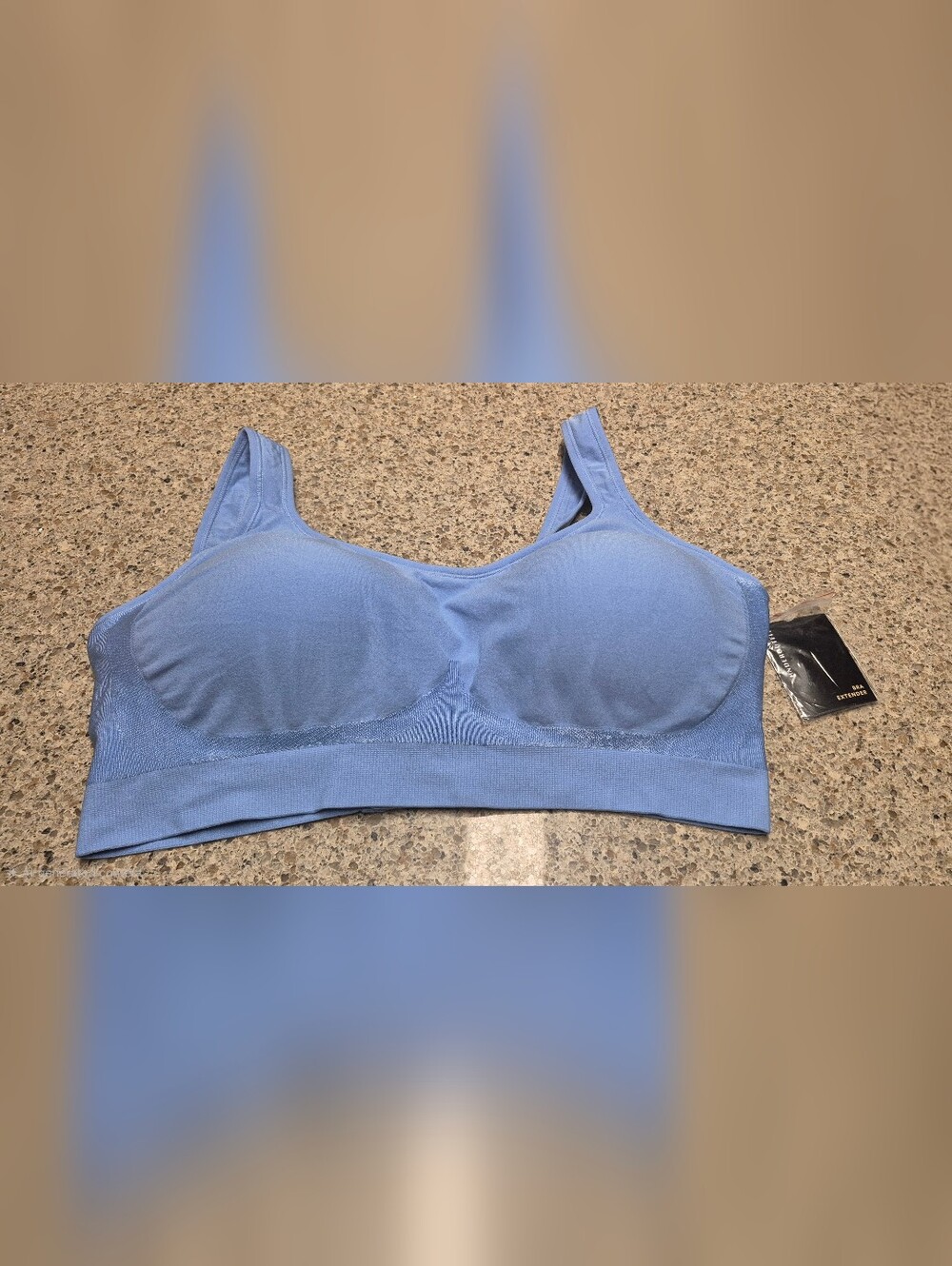 ​UNDEROUTFIT Style 457 Comfort Bra Periwinkle Blue 3XL + New Extender NWOT
